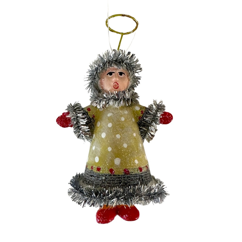 Dept 56 Christmas Krinkles Short Caroler Boy Ornament